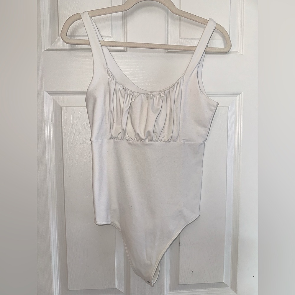 A&F White Tank Bodysuit
